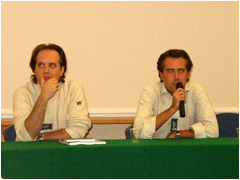 Michele Tetro, autore del romanzo, ed il sottoscritto alla presentazione del Log!